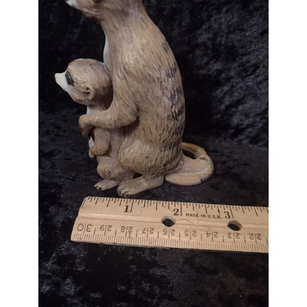 Meerkat with Baby Hard Rubber Toy Figurine Educational Display 2006 Safari Ltd
